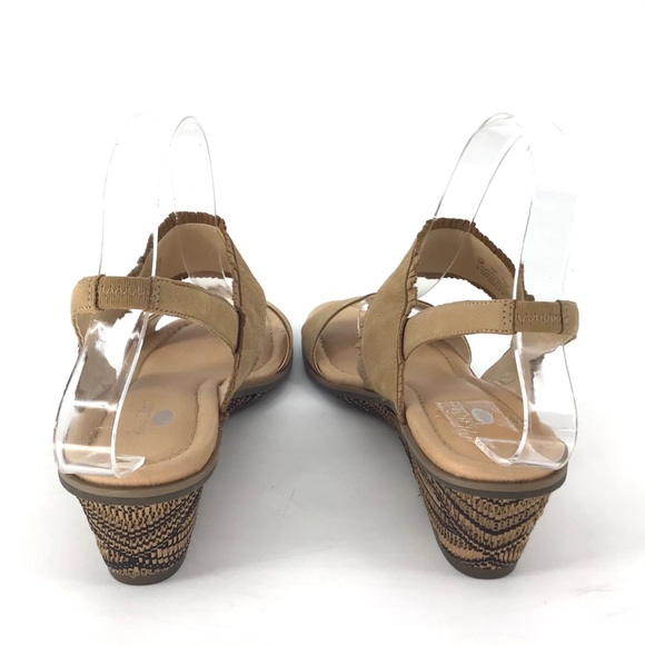 NEW Dr Scholl's Gilles Tan Leather Wedge Sandal - Picture 8 of 8